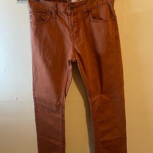 Levi’s 511 Slim Fit Burnt Orange Jeans 27x27 Men’s Tapered Denim Pants Rustic
